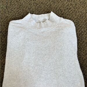 Women's Gray Mockneck Sweater